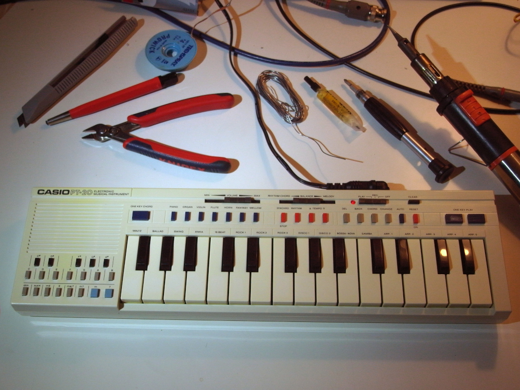 Resurrecting thrift-store found Casio PT-20 - Classic Casio
